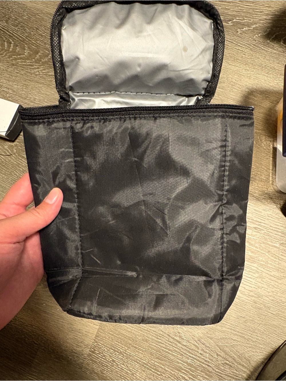Men's Black Travel Toiletry Pouch - Compact Everyday Organizer